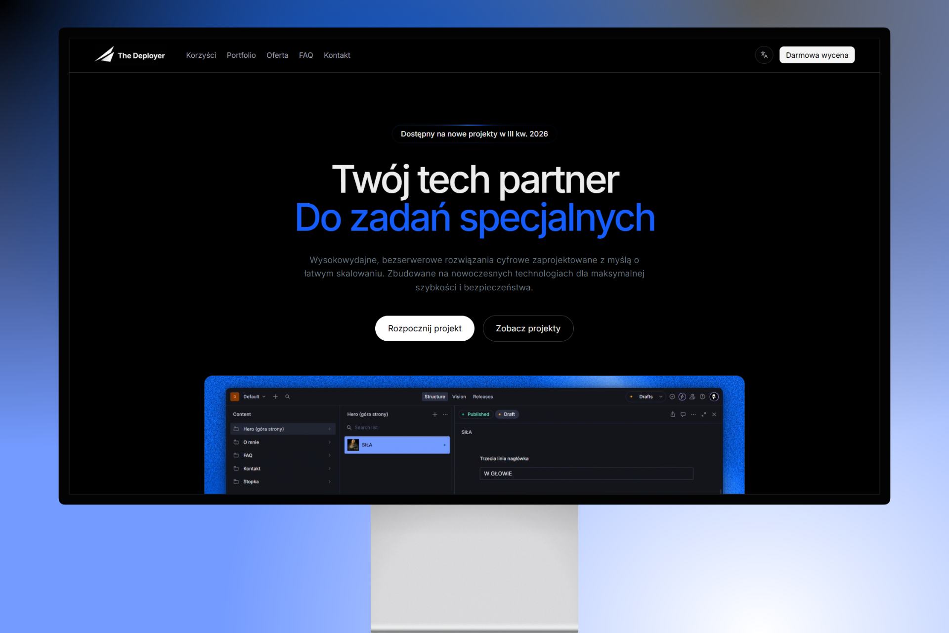 The Deployer – Portfolio Site